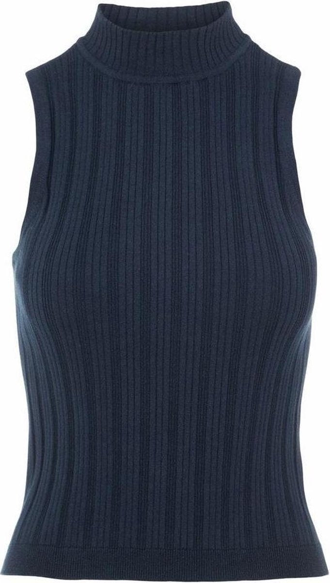 Objamira S/l Knit Top 114 23035250 Sky Captain