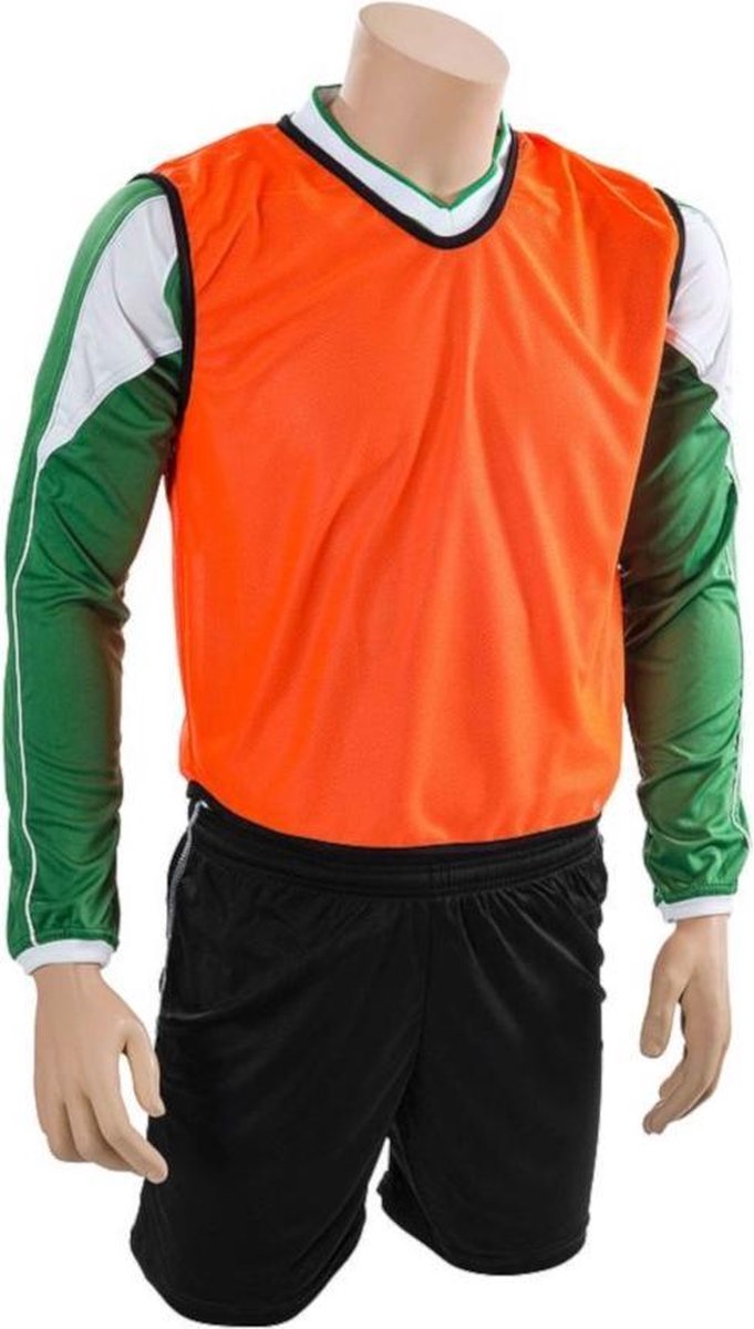 Precision Trainingshesje Bib Lang Polyester Oranje 10-14 Jaar
