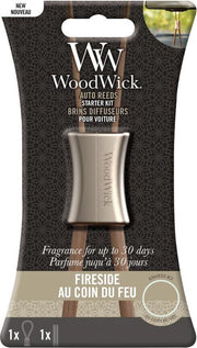 Woodwick Auto Reed Starter Kit Fireside
