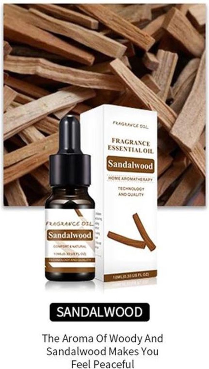 DW4Trading® Essentiële etherische geur olie Sandelhout