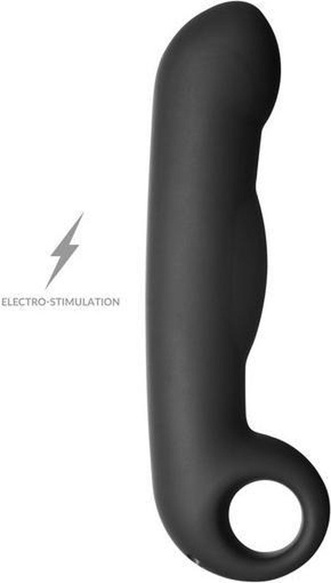 ElectraStim Ovid Siliconen Dildo Electrosex - Zwart