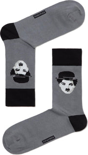 3-PAAR Sokken Charlie Chaplin patroon Heren Maat 40/41