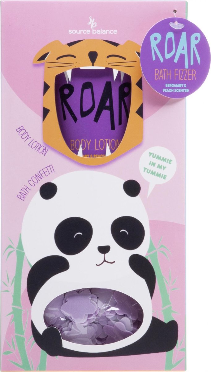Treffina Bodylotion Roar Meisjes Roze 2-delig