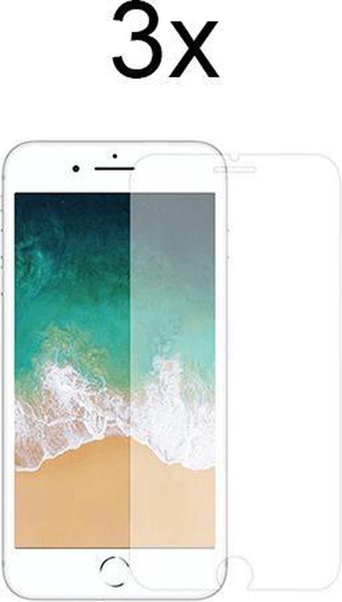 iPhone SE 2020 Screenprotector Glas - Beschermglas iPhone 7 Screenprotector - iPhone 8 Screen Protector - iPhone 6/6s Screenprotector - 3 stuks