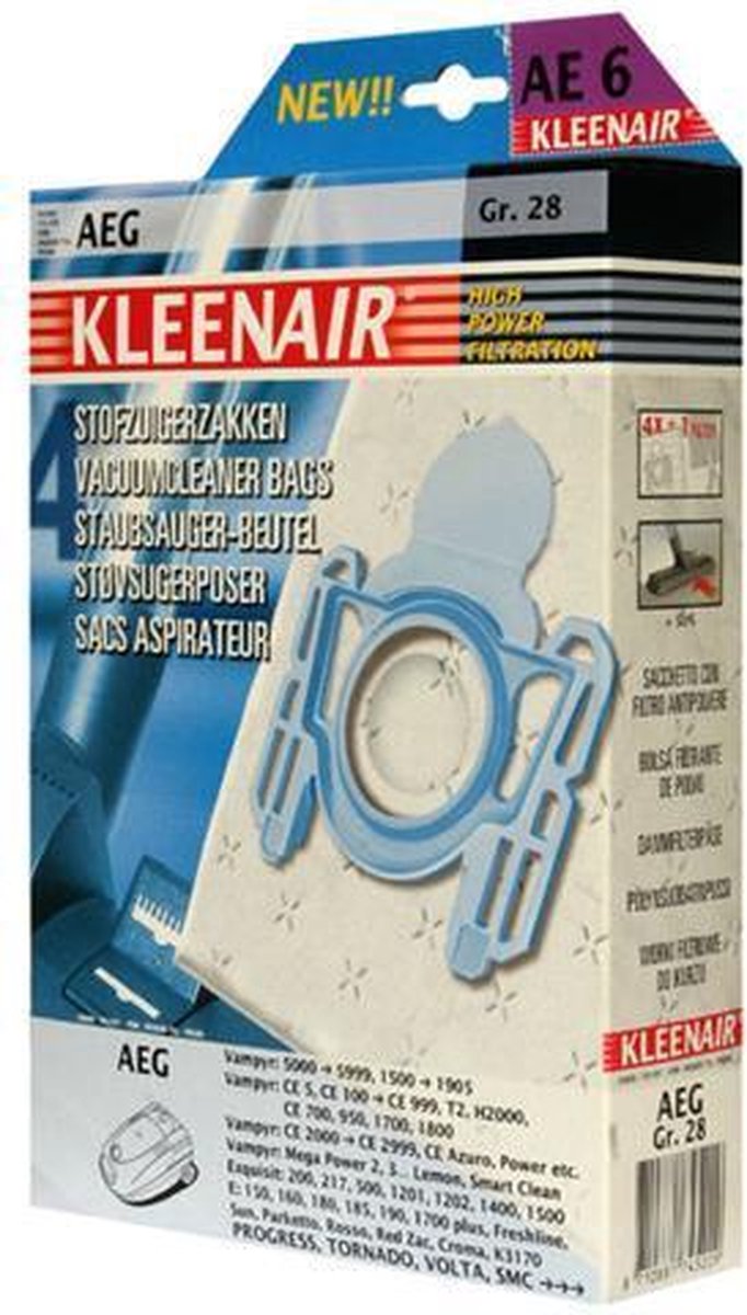 KleenAir HPF AE6  Stofzuigerzakken