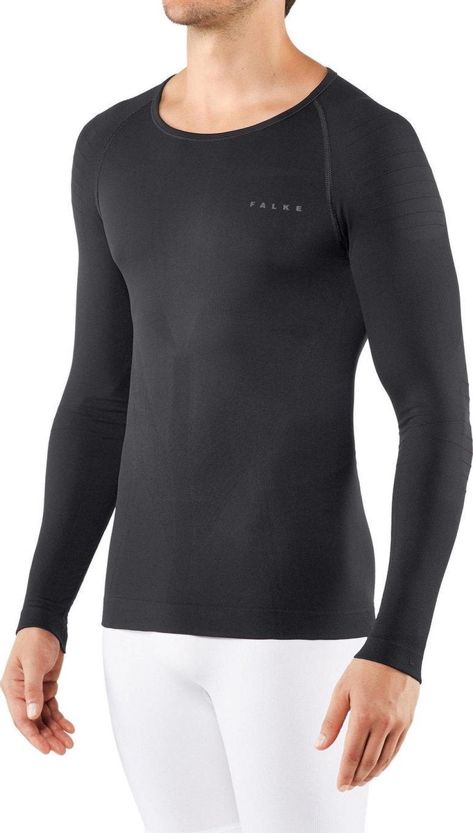 Falke Warm Longsleeve mannen thermoshirt zwart