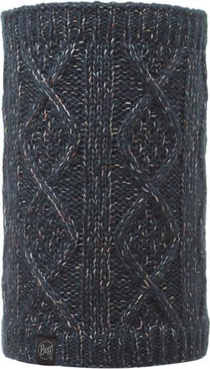 Knitted and polar neckwarmer buff - gymmer denim