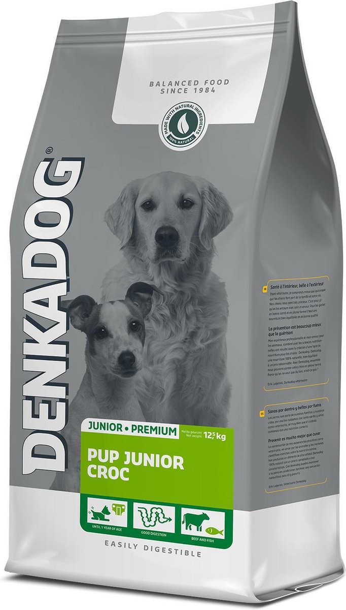 Denkadog Puppy/Junior Croc - Hondenvoer
