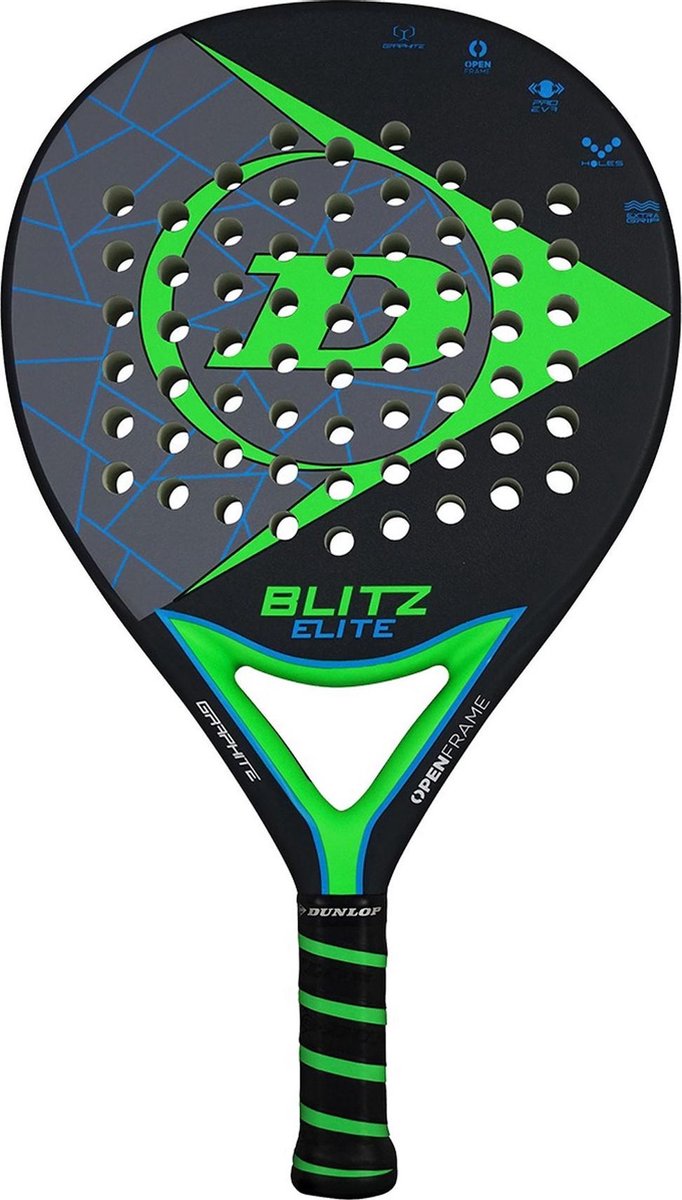 Dunlop PadelracketVolwassenen - zwart/groen/blauw