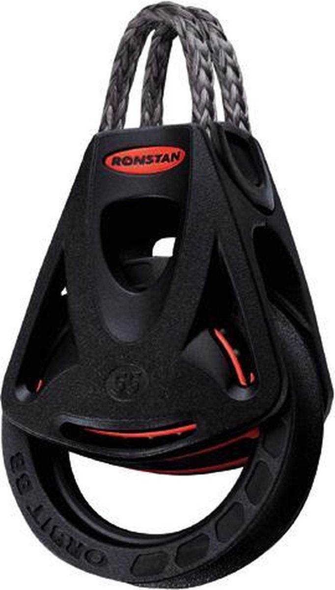 Ronstan drieschijfs orbit blok 40mm met hondsvot RF45311