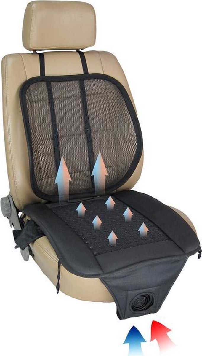 OBBOmed - Autostoelverwarming - Luchtzitting 12V. Ideaal met zowel warme als koude luchtcirculatie