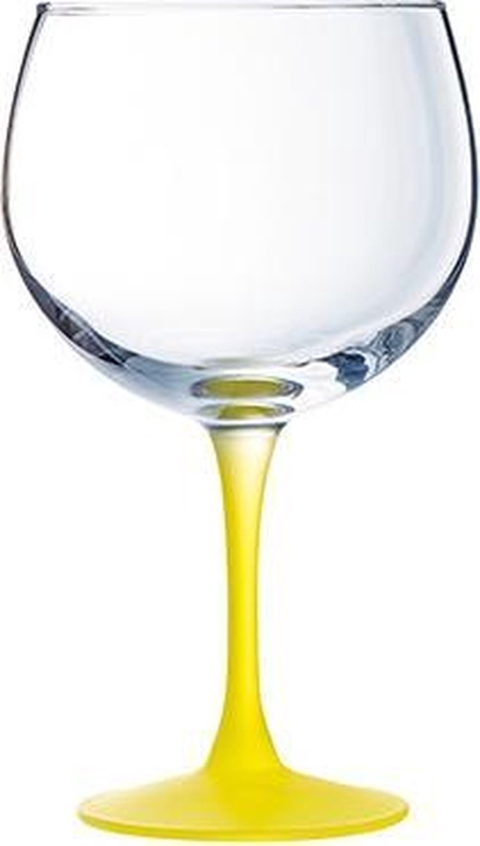 Techno summer Gin Tonic Glazen - Glas - Cocktailglazen - Cocktailglas - 70cl - Geel - 1 stuk
