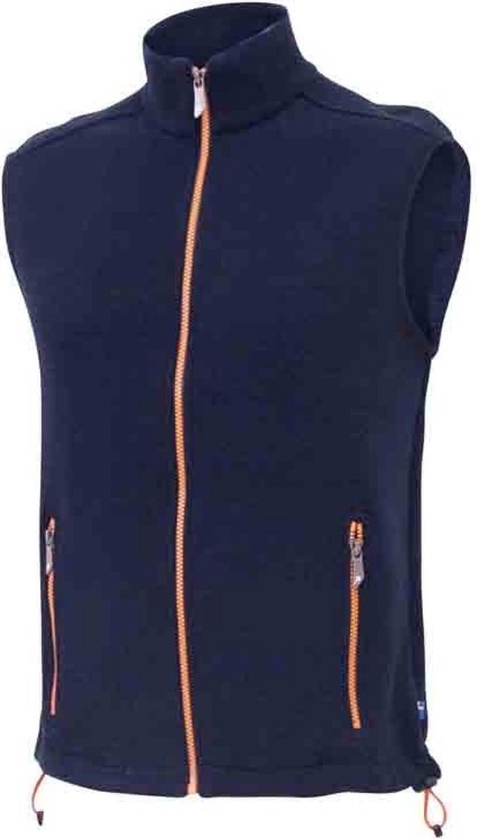 Ivanhoe Bodywarmer Assar Heren Mouwloos Merinowol Navy Mt 3xl