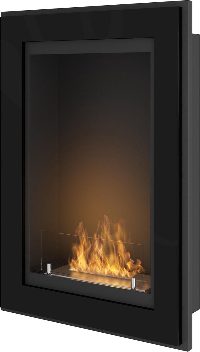 Bio ethanol haard - met glasplaat - 55-79 cm - sfeerhaard -BRANDTIJD 2