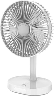 PLATINET PRDF0326 mobiele en stille tafelventilator 19 cm met ingebouwde batterij