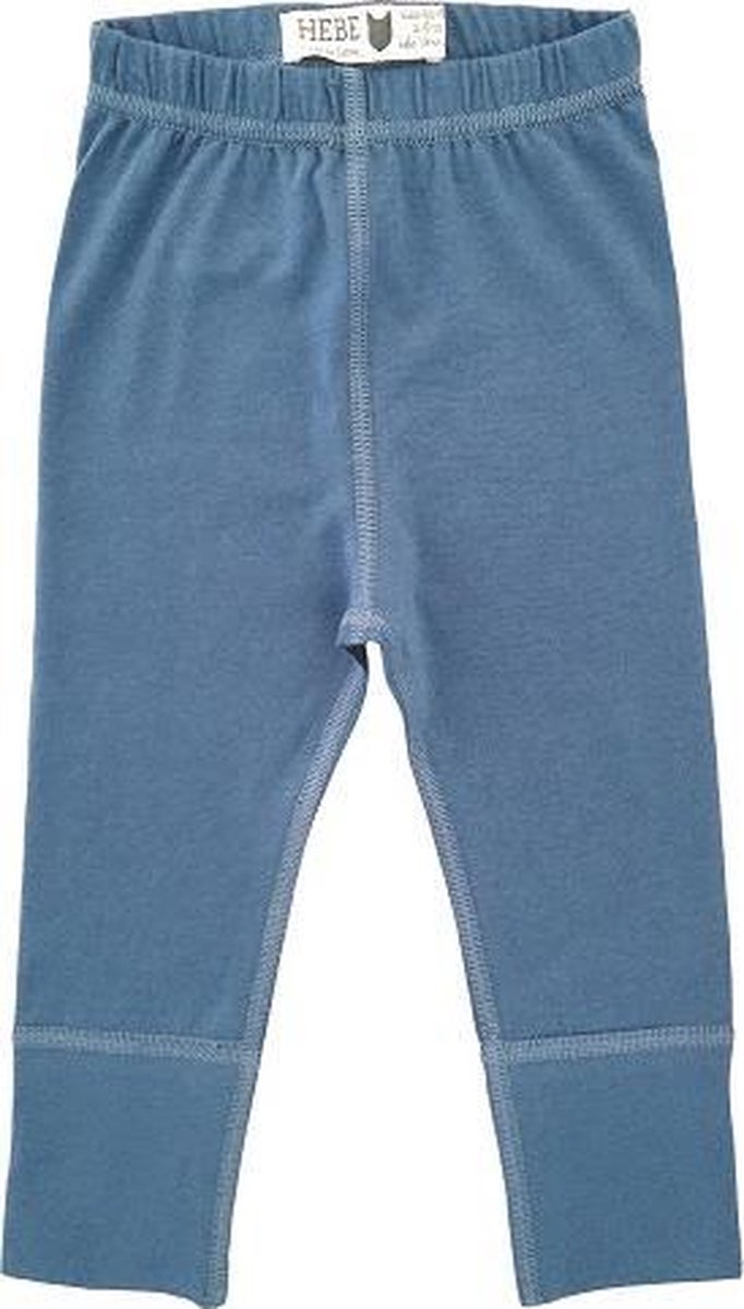 HEBE - legging - effen - blauw - Maat 122/128