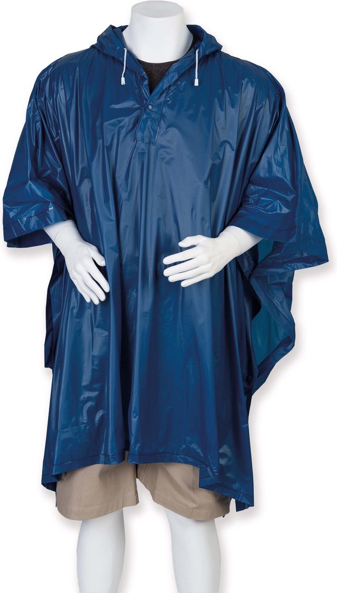 Regenmantel Poncho voor volwassenen NAVY / in 8 verschillende kleuren