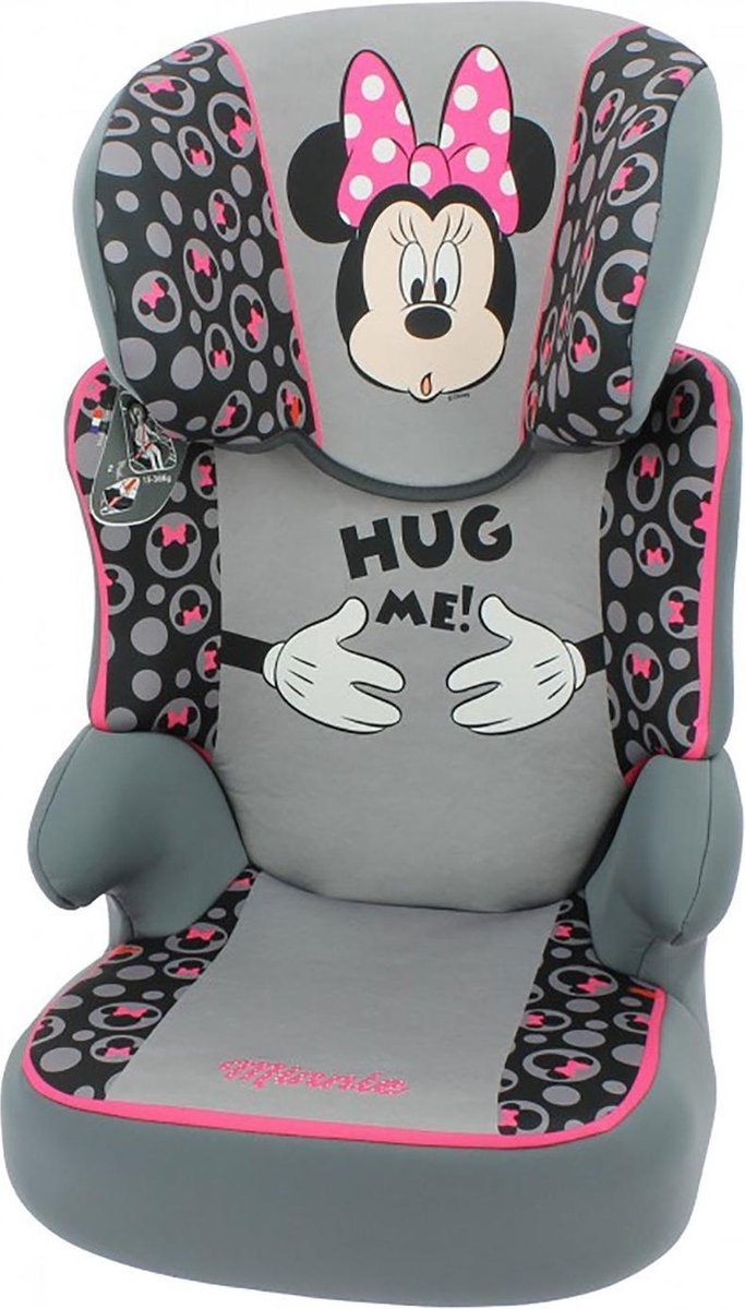 Stoelverhoger voor Auto - Zinaps Disney Group 2/3 Booster Seat met Back Rest (15 tot 36 kg) Minnie -  (WK 02124)