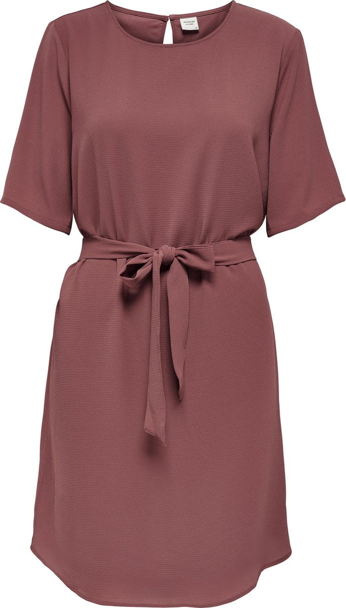 JdY JDYAMANDA 2/4 BELT DRESS WVN NOOS Dames Jurk - Maat 38