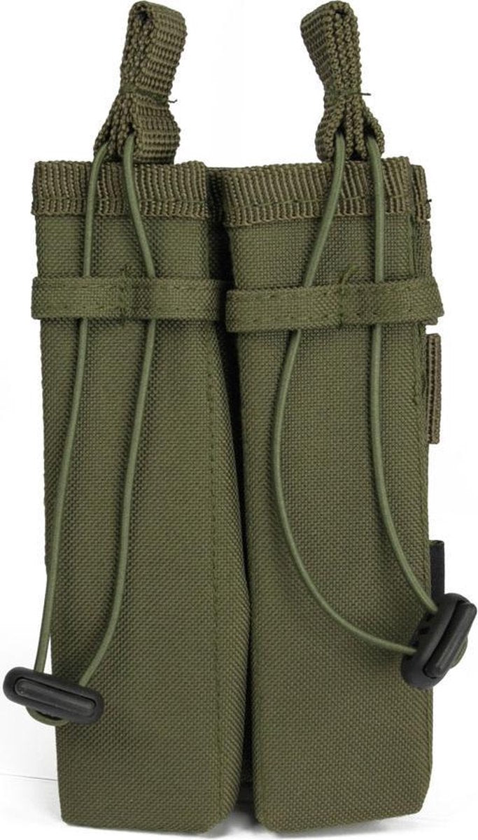 101Inc Molle pouch Sidearm 2 Mag. C groen