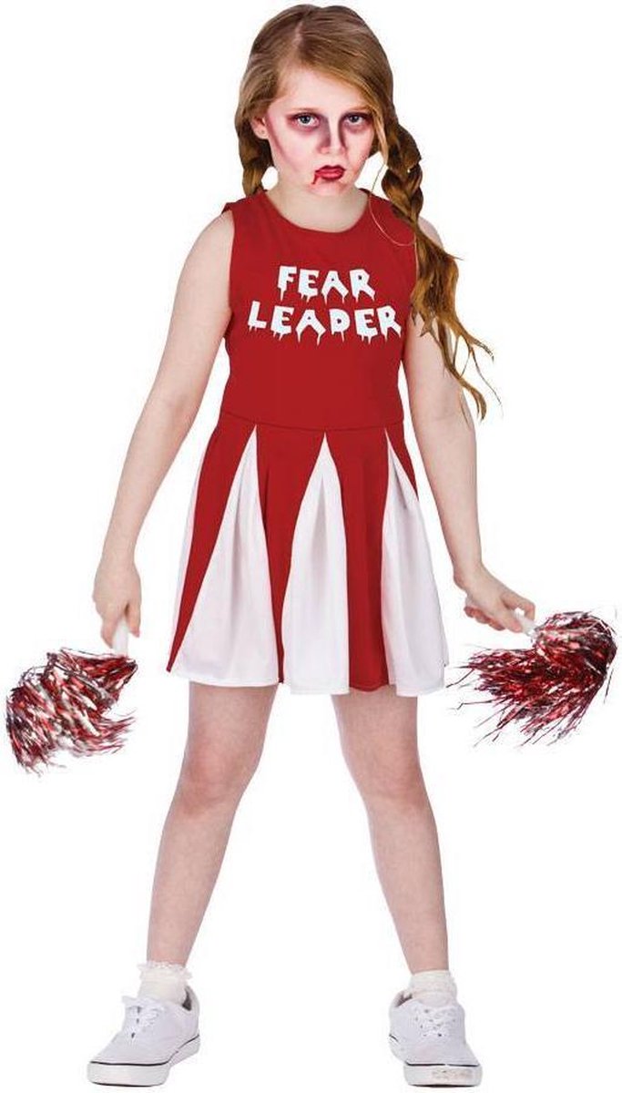 E-Carnavalskleding.nl: 128cm - e-Carnavalskleding.nl Zombie cheerleader pak kind
