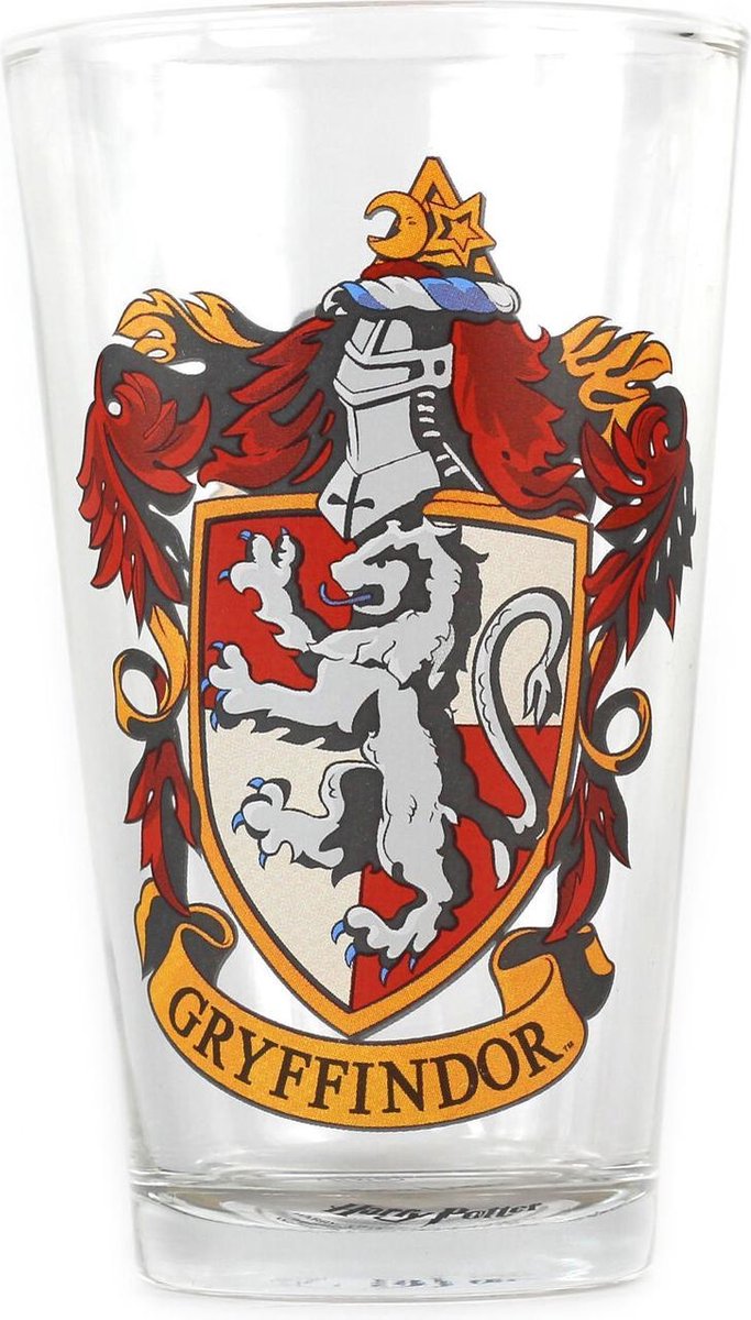Harry Potter - Grote Glazen 500 ml - Gryffindor Crest