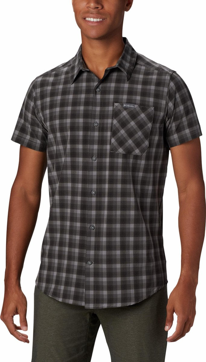 Columbia Triple Canyon Ss Shirt Outdoorblouse Heren - Columbia Grey M - Maat XL