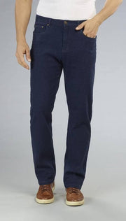 Stretchbroek in wollen optiek