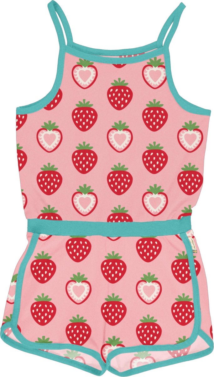 Maxomorra Jumpsuit Strawberry Maat 98/104
