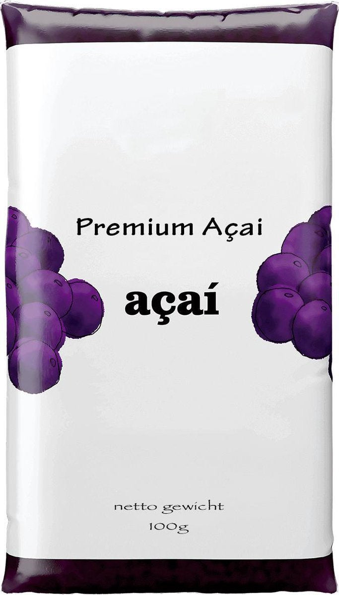 Acai pulp bevroren fruit puree 6KG (60x100gr) - Premium Quality