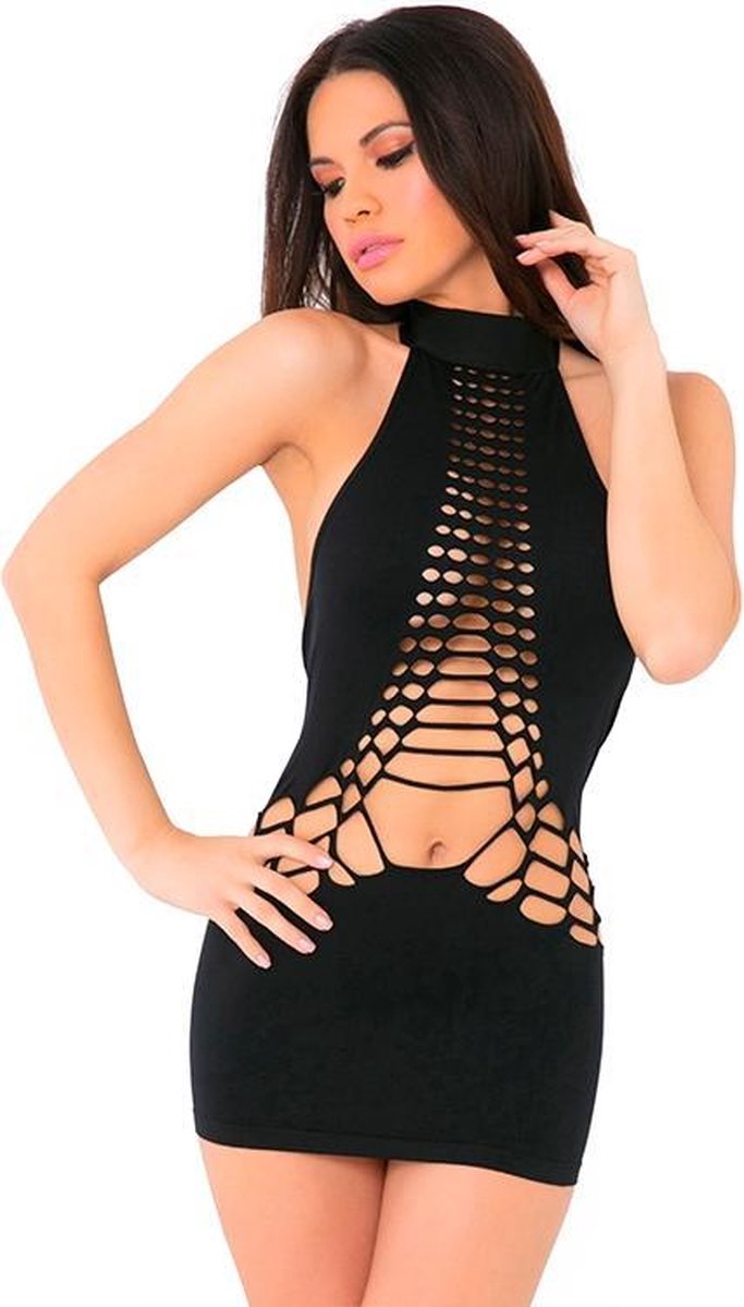 WOMANIZER SEAMLESS DRESS Zwart