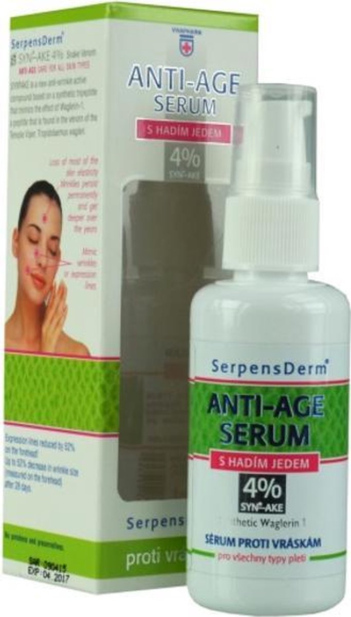 SerpensDerm® Anti-Ageing Serum met Snake Venom (slangengif) - 40 ml - maakt op natuurlijke wijze fijne rimpels glad