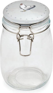 Cooksmart Voorraadpotten glas Farmers Kitchen -1 ltr. / Grijs