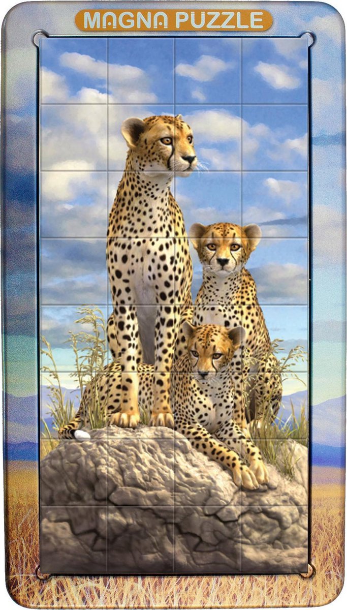 3D Magna Puzzle Portrait - Cheetahs (32)