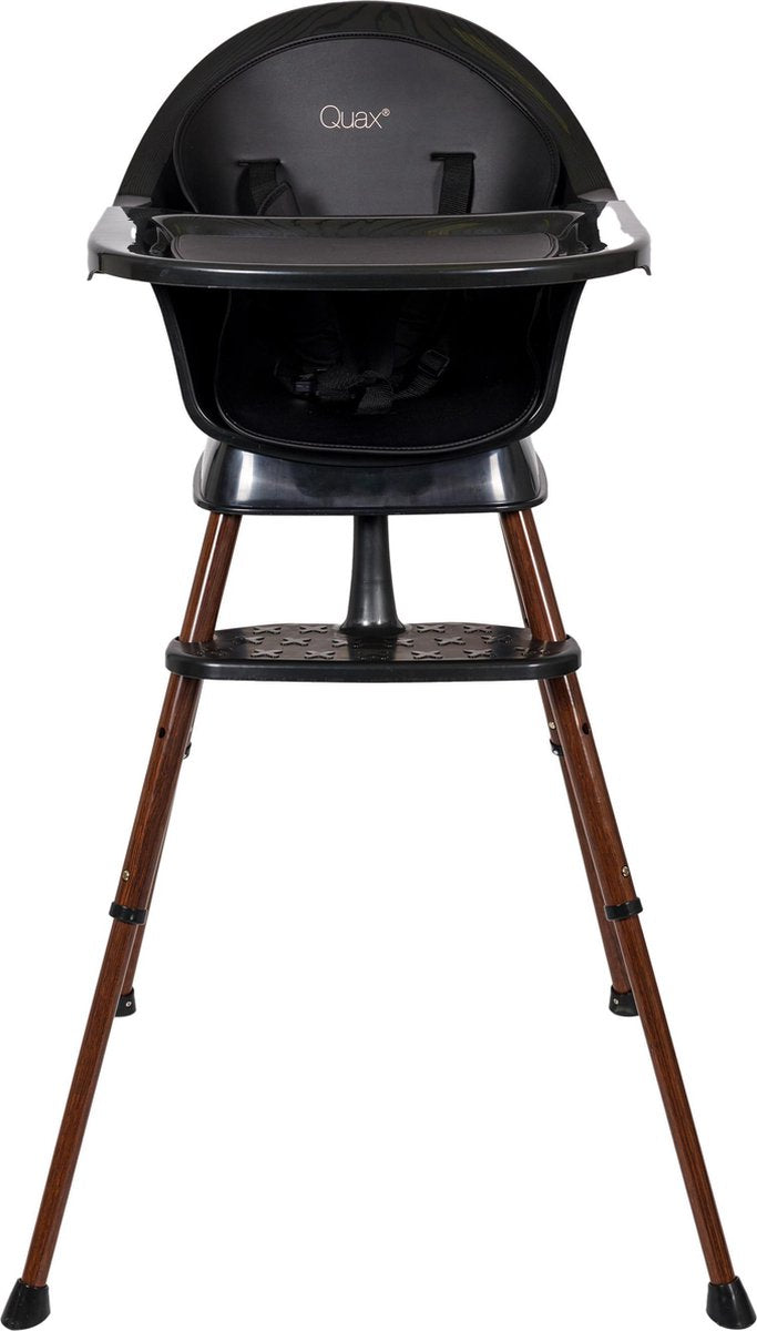 Quax Kinderstoel Ultimo 3 Meegroeistoel - Black/walnut