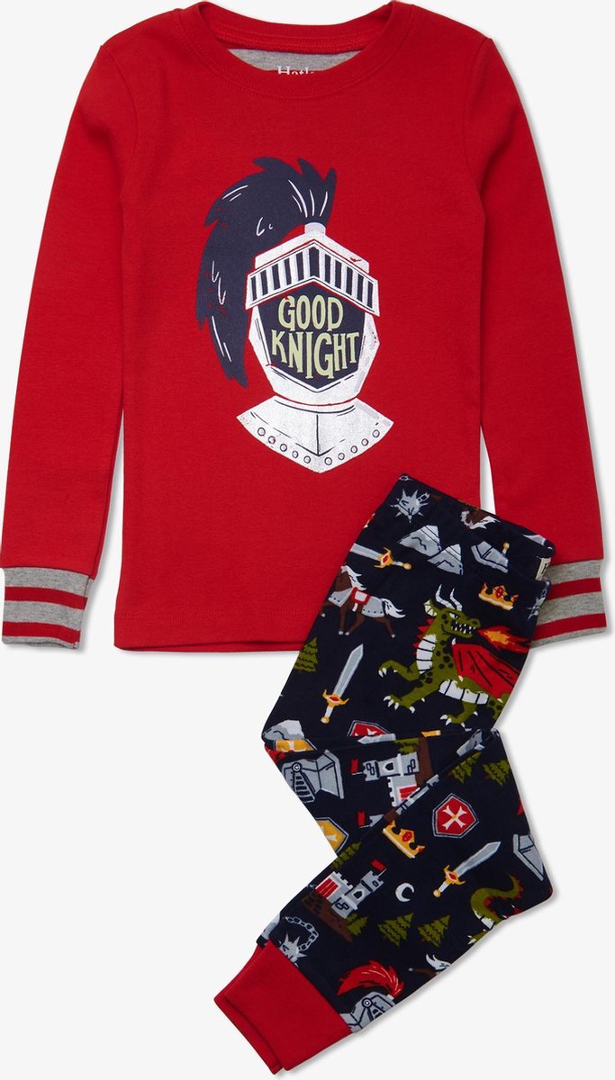 Hatley pyjama appliqué jongen Kights & Dragons 98