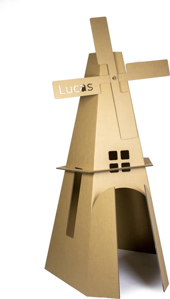 KarTent - Kartonnen Windmolen - Cadeau van Duurzaam Karton