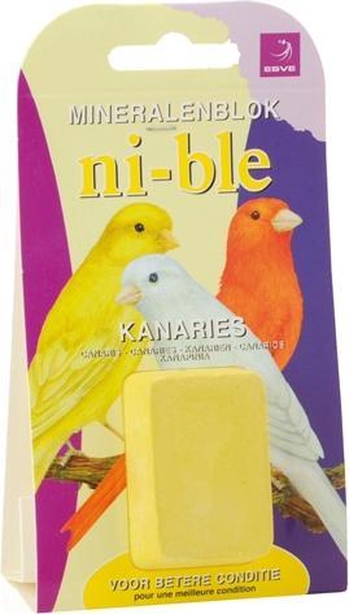Esve ni-ble mineralenblok kanarie geel -  - 1 stuks