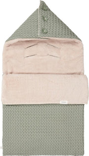Koeka Voetenzak wafel/teddy Oslo 0+ (3 punts) - shadow green/soft sand
