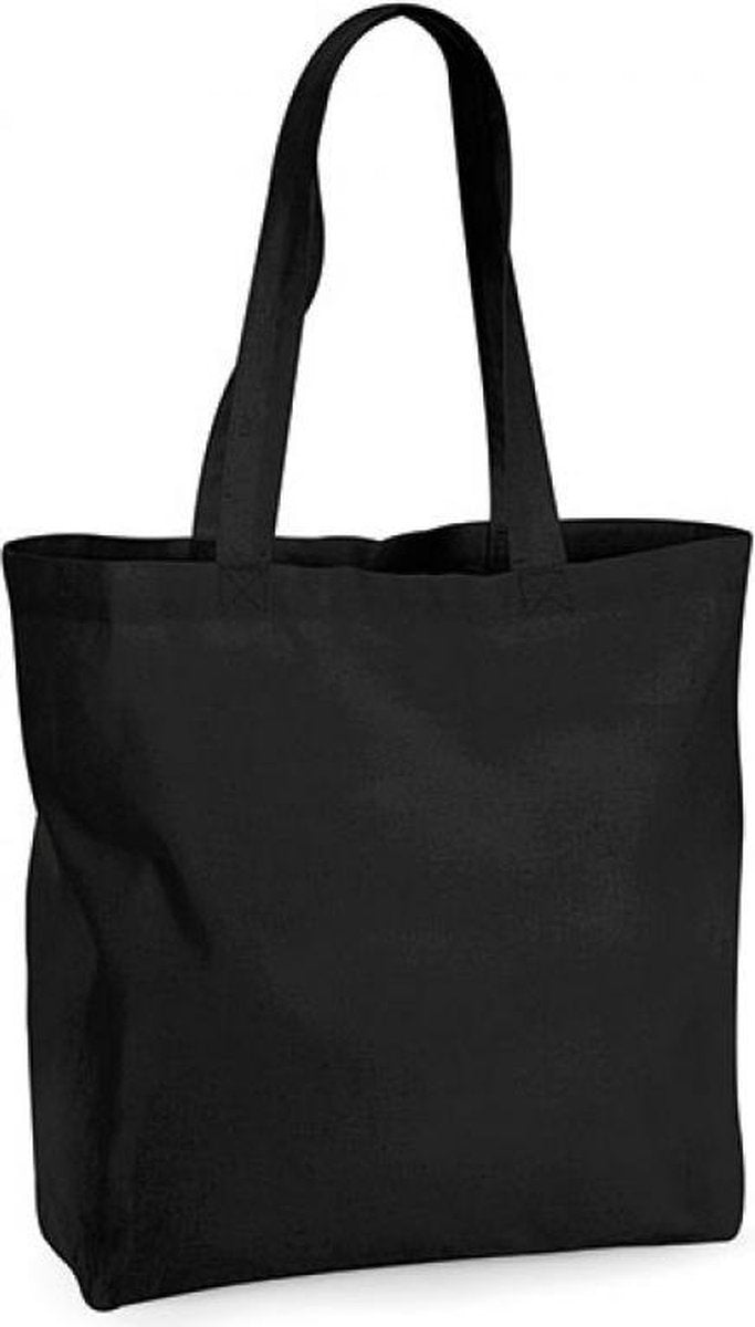 Organic Premium Cotton Maxi Bag (Zwart)