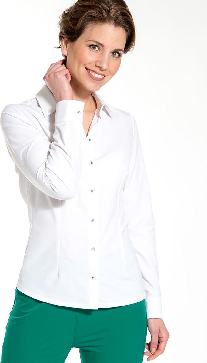 La Blouse Coco Travel - Blouse van Je m'appelle - Travel Quality materiaal: Stretch