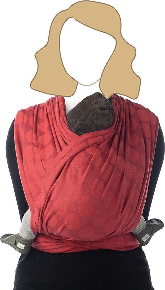 Babylonia BB SLEN Draagdoek Baby - 460 cm - Red Chili