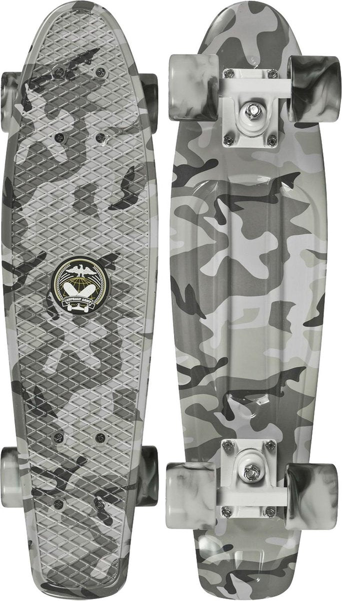 Skateboard Penny Board Volwassenen/Kinderen/Jongens/Meisjes  - Choke - Juicy Susi Camo Winter 57 cm - 22.5 inch - Polypropeen