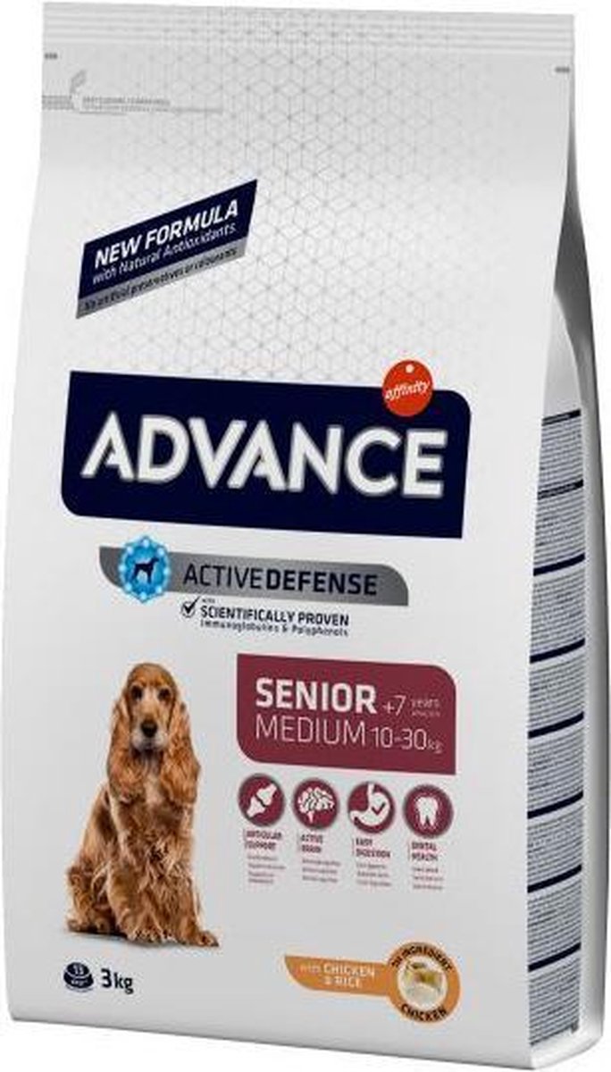 3 kg Advance medium senior hondenvoer