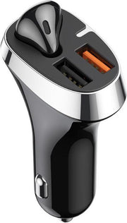 Joyroom adapter USB 3.0 en USB 2.0 met draadloos oordopje voor handsfree telefoon bellen | alternatief voor carkit & transmitter met autolader