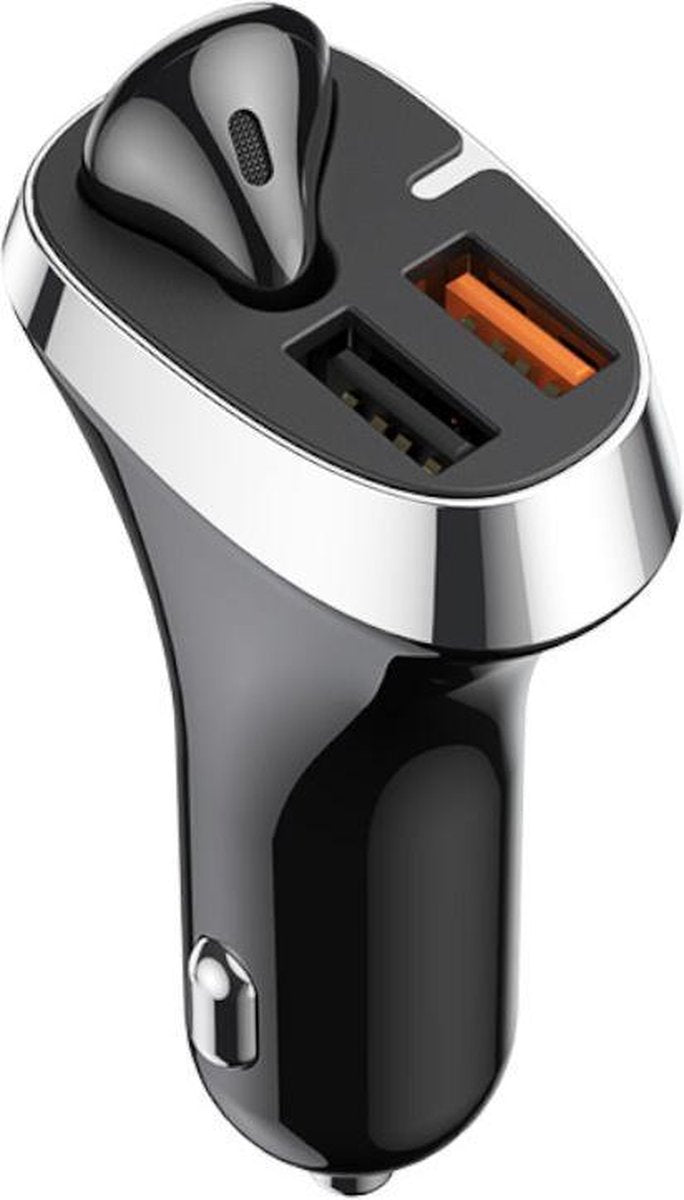 Joyroom adapter USB 3.0 en USB 2.0 met draadloos oordopje voor handsfree telefoon bellen | alternatief voor carkit & transmitter met autolader