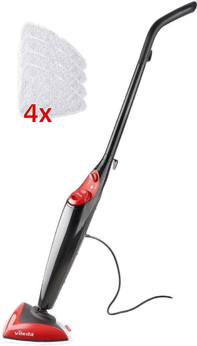VILEDA® | Steam | Stoomreiniger | Vloerreiniger | Steam cleaner | Inclusief 4 microvezeldoeken | 1550W