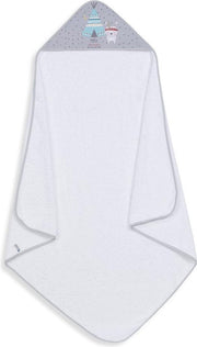 Interbaby Badcape & Lamp Tipi 100 Cm Katoen Wit/grijs 2-delig
