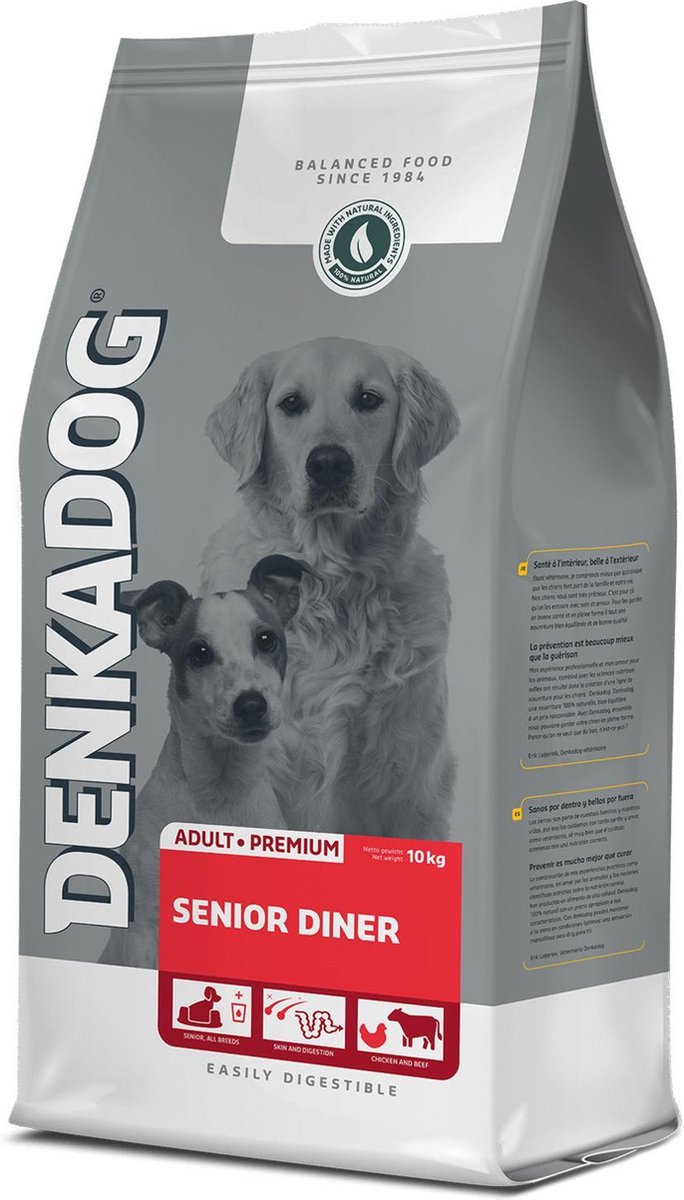 Denkadog Senior Diner Hondenvoer - 10 kg