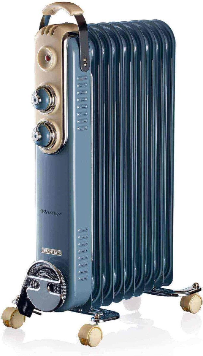Ariete - Elektrische Olieradiator - 9 Vinnen - Vintage Blauw